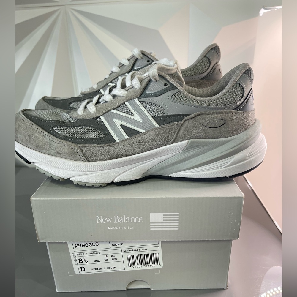 VGUC New Balance Men's 990v6 M990GL6 Gray Sz:8.5